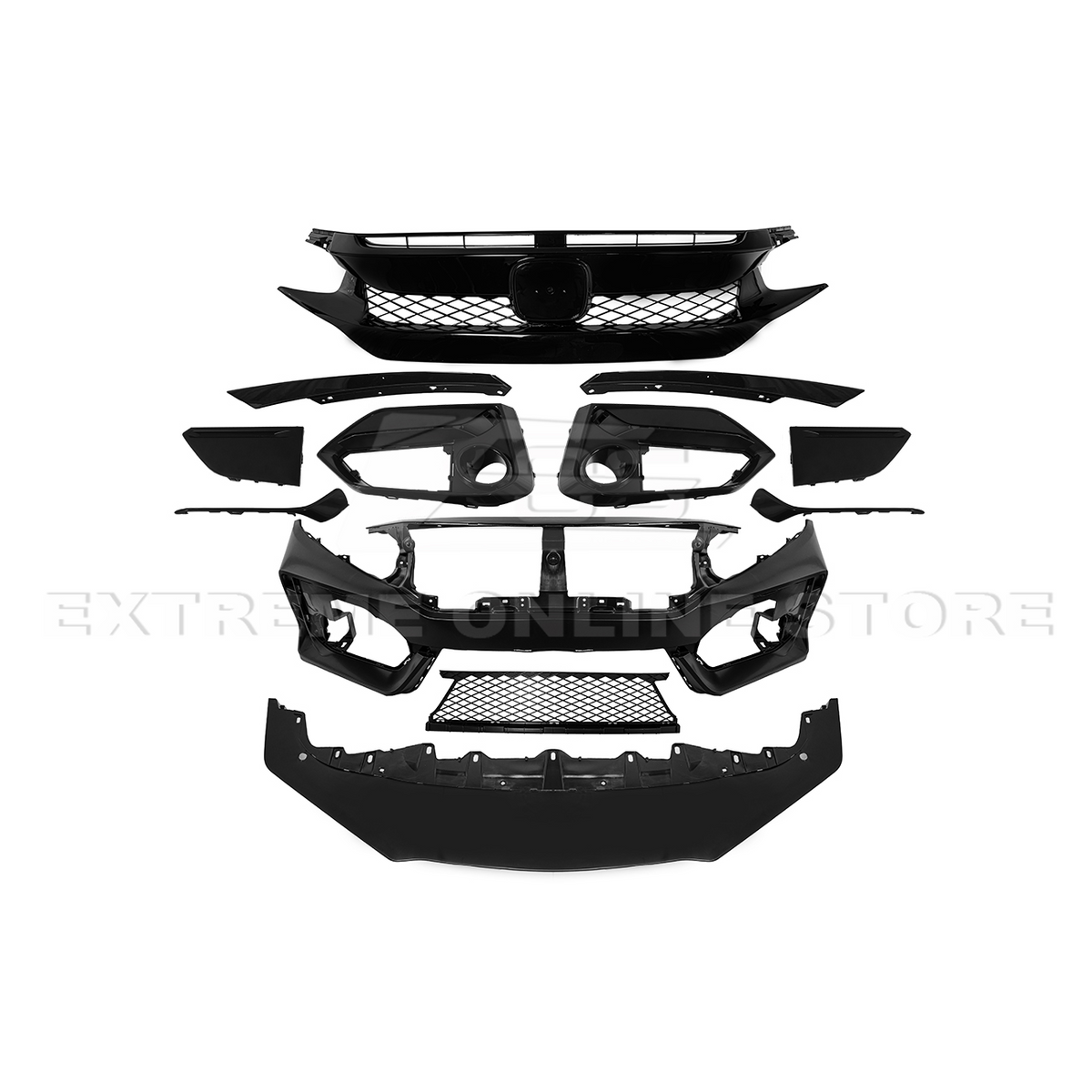 2016-21 Honda Civic JDM Type-R Conversion Front Bumper Kit image 19