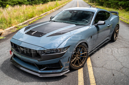 2024+ Ford Mustang Dark Horse DRY CARBON FIBER Front Splitter image 4