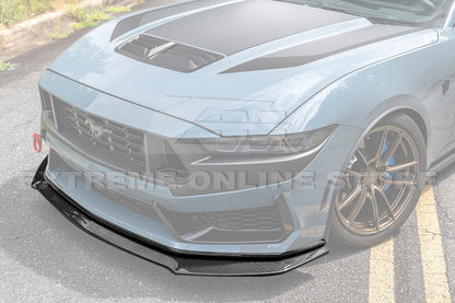 2024+ Ford Mustang Dark Horse DRY CARBON FIBER Front Splitter image 7