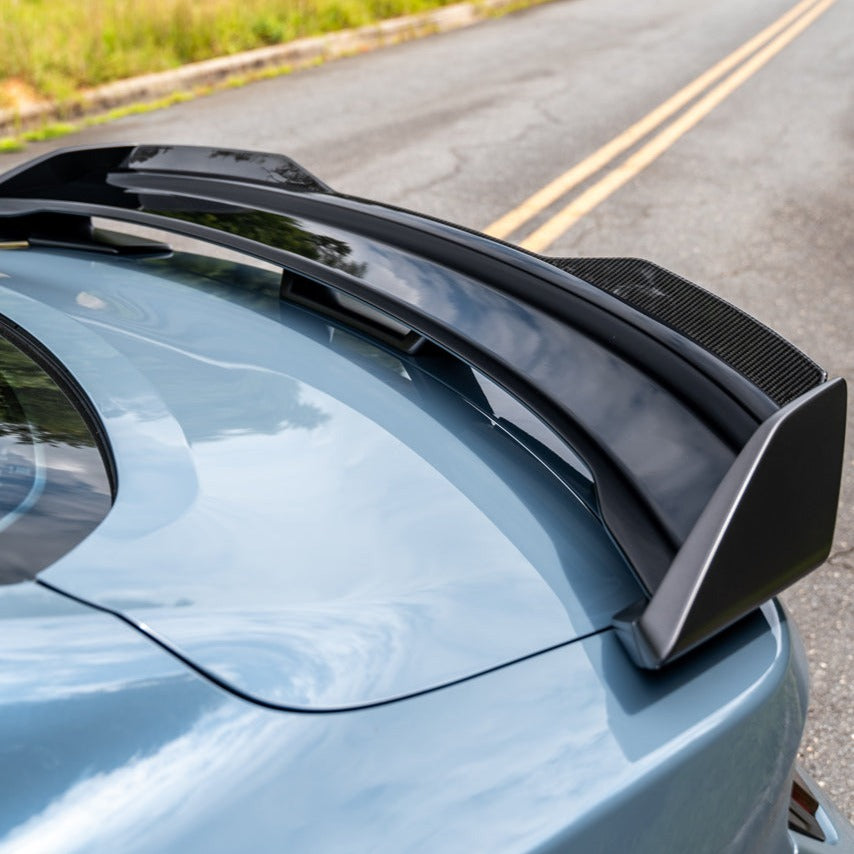 2024+ Ford Mustang Darkhorse DRY CARBON FIBER Rear Gurney Spoiler image 2