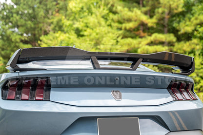 2024+ Ford Mustang Darkhorse DRY CARBON FIBER Rear Gurney Spoiler image 4