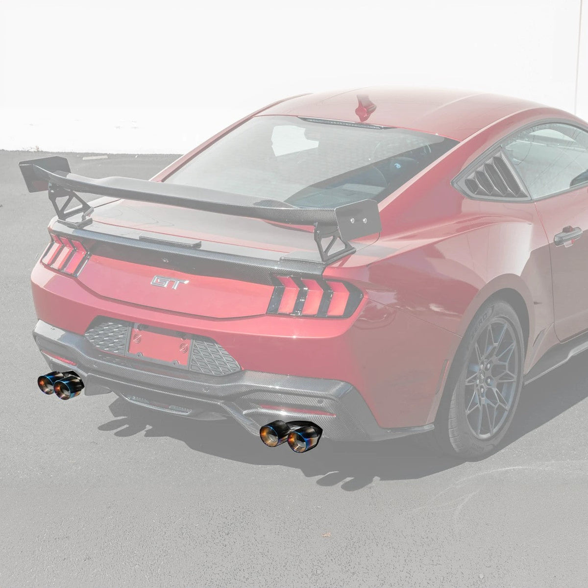 2024+ Mustang GT Muffler Delete Axle Back Quad Tips Exhaust image 11