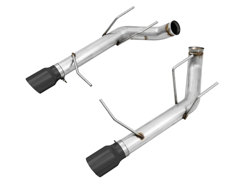 AWE Track Edition Axle-back Exhaust for the S197 Ford Mustang GT - Diamond Black Tips image 1