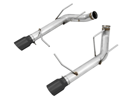 AWE Track Edition Axle-back Exhaust for the S197 Ford Mustang GT - Diamond Black Tips image 1