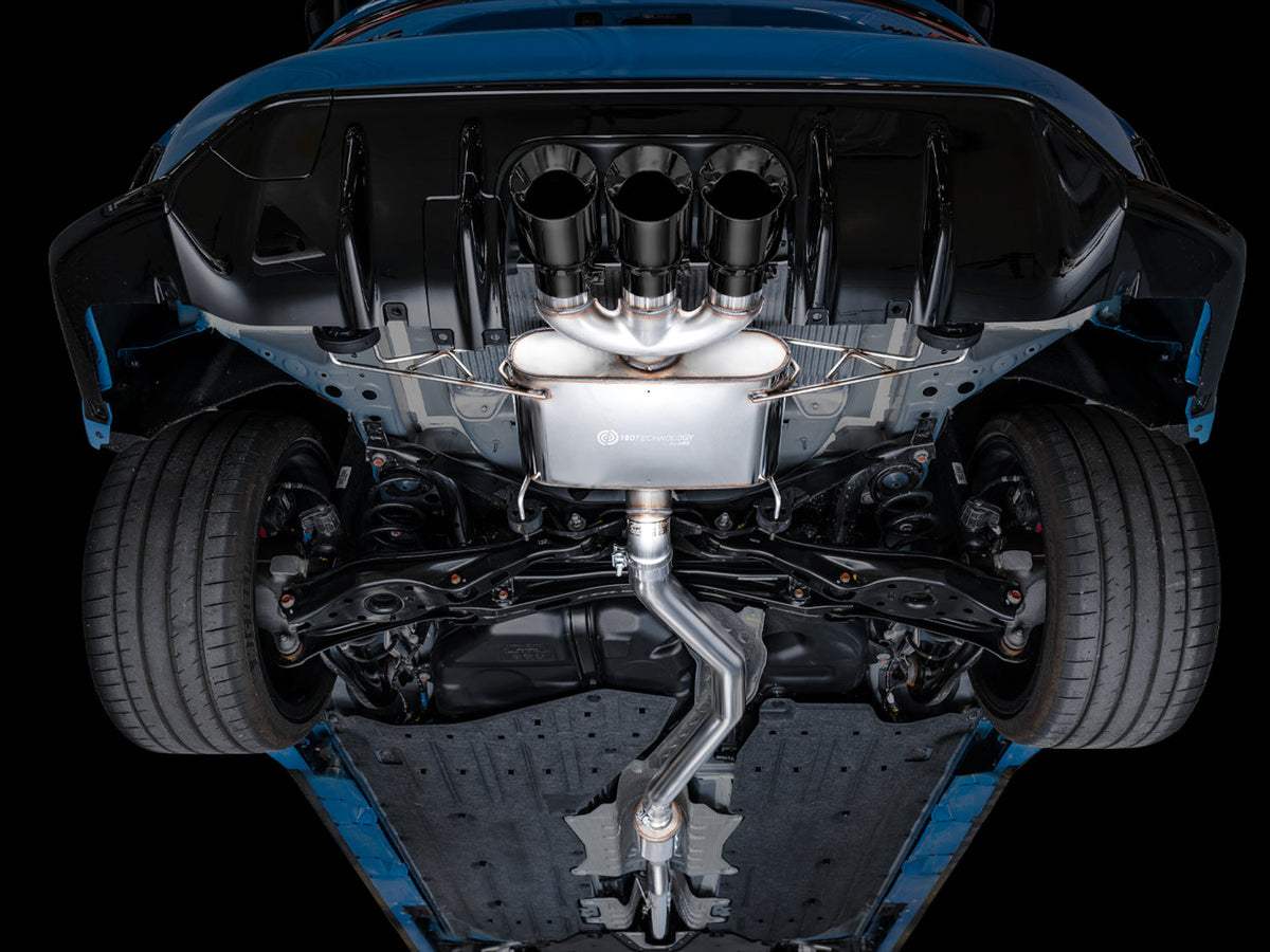 AWE Touring Edition Exhaust for FL5 Civic Type R - Triple Diamond Black Tips image 7