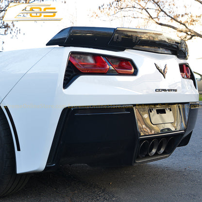 Corvette C7 Wickerbill Rear Spoiler Extension (Dark Tinted) image 5