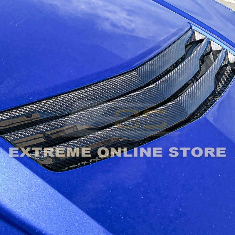 2016-19 Cadillac CTS-V DRY Carbon Fiber Hood Vent image 3