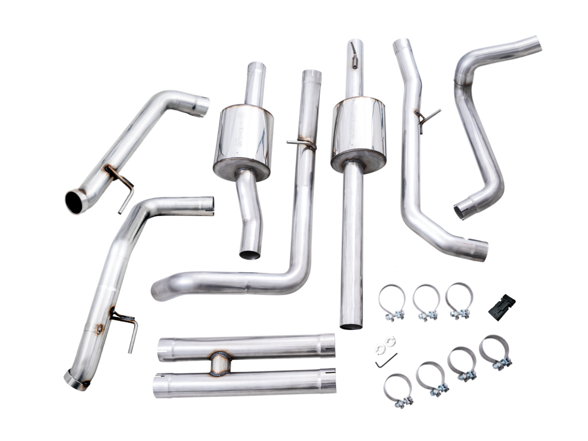 AWE 0FG Catback Exhaust for Silverado ZR2/Sierra AT4X - Dual Bashguard (no tips) image 12