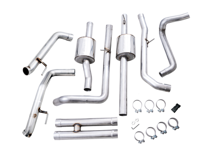 AWE 0FG Catback Exhaust for Silverado ZR2/Sierra AT4X - Dual Bashguard (no tips) image 12