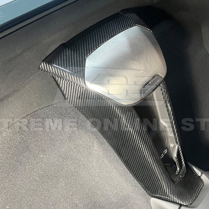 Corvette C8 DRY CARBON FIBER Upper Waterfall Speaker Cover image 12