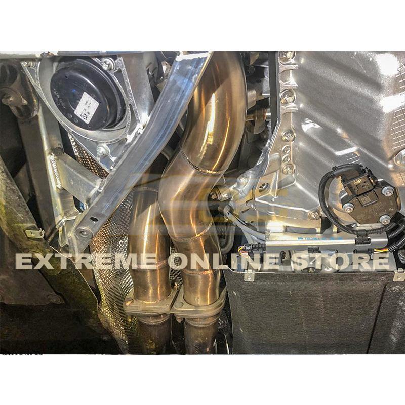2014-20 BMW M4 / M3 / M2 Competition S55 Engine Catless Down Pipes image 6
