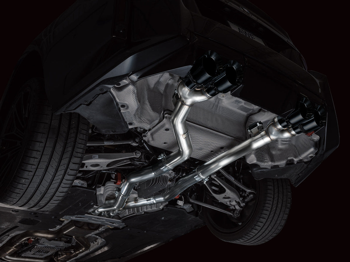 AWE Track Edition Exhaust for BMW G87 M2 - Diamond Black Tips image 2