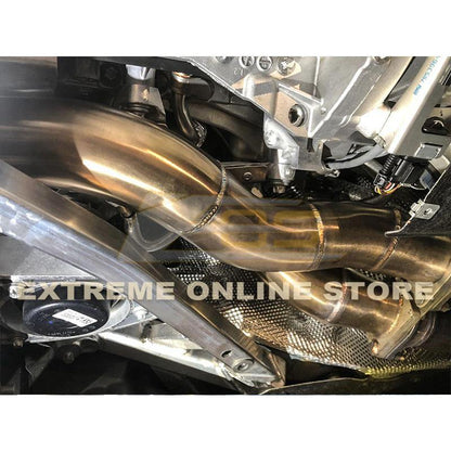 2014-20 BMW M4 / M3 / M2 Competition S55 Engine Catless Down Pipes image 11