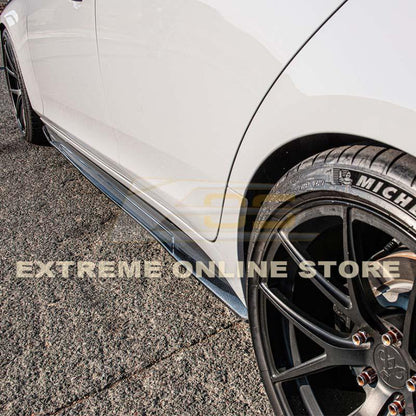 2014-19 Cadillac CTS Carbon Fiber Side Skirts Rocker Panels image 1