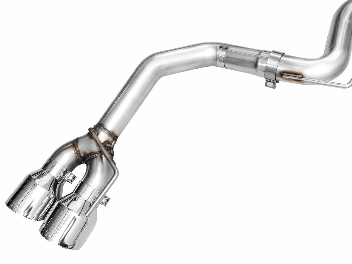 AWE Track Edition Exhaust for S650 Ford Mustang GT Fastback - Quad Chrome Silver Tips image 13