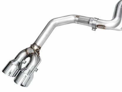 AWE Track Edition Exhaust for S650 Ford Mustang GT Fastback - Quad Chrome Silver Tips image 13