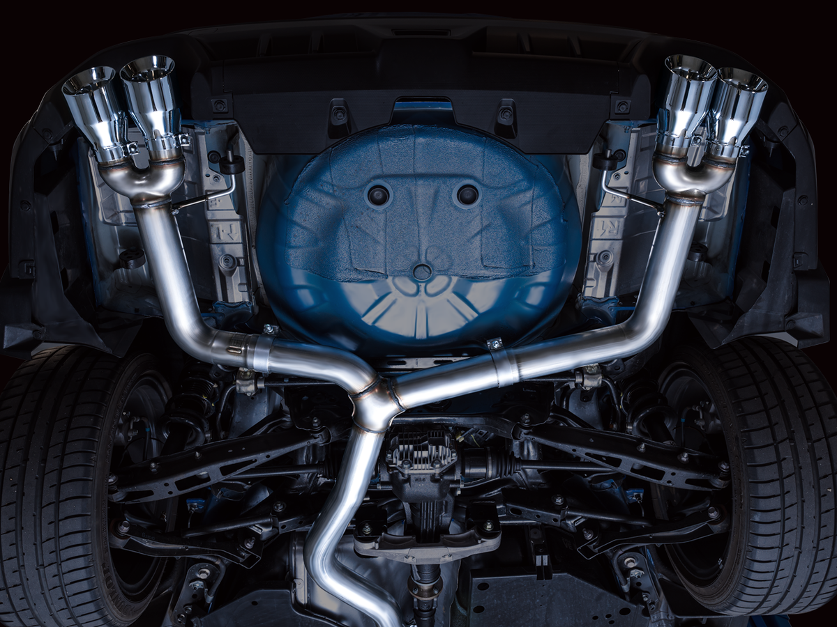 AWE Track Edition Exhaust for VB Subaru WRX - Chrome Silver Tips image 10