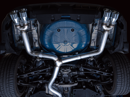 AWE Track Edition Exhaust for VB Subaru WRX - Chrome Silver Tips image 10