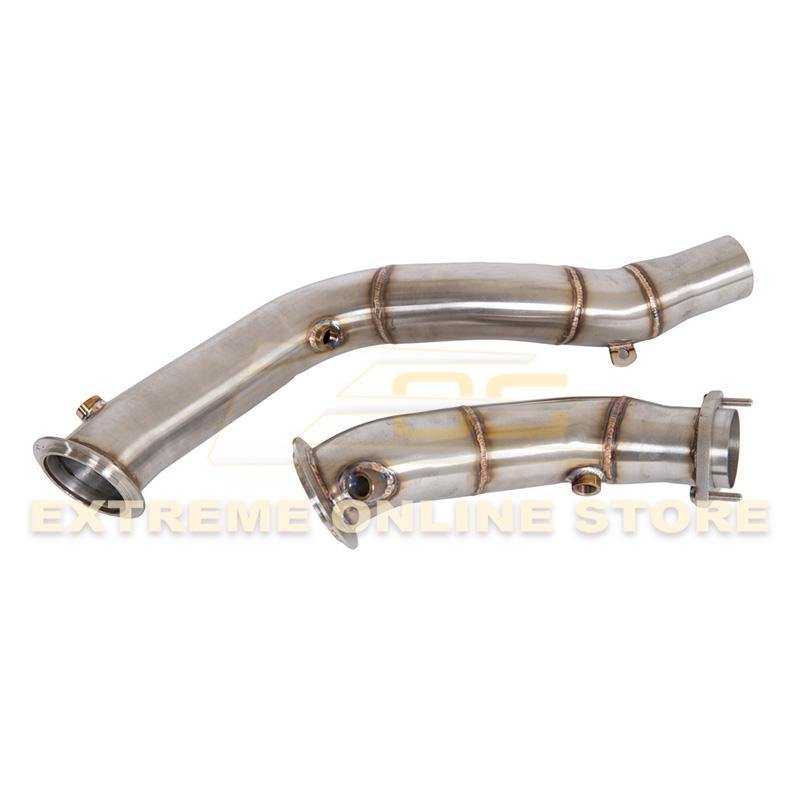 2014-20 BMW M4 / M3 / M2 Competition S55 Engine Catless Down Pipes image 13