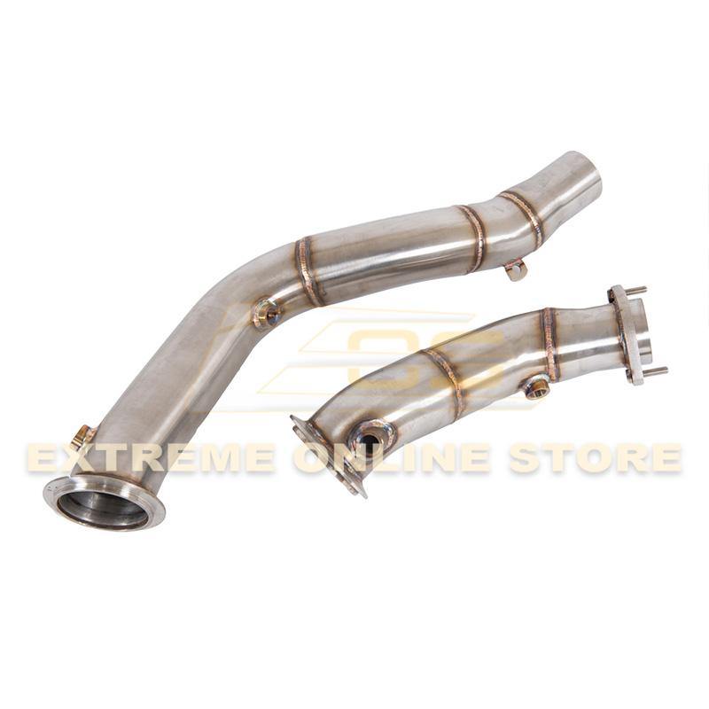 2014-20 BMW M4 / M3 / M2 Competition S55 Engine Catless Down Pipes image 14