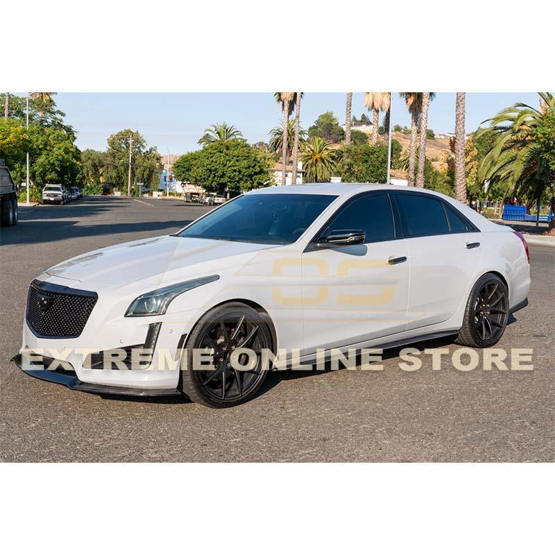 2014-19 Cadillac CTS Carbon Fiber Side Skirts Rocker Panels image 6