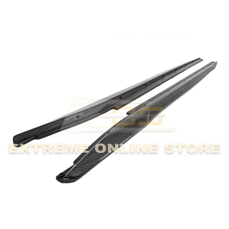 2014-19 Cadillac CTS Carbon Fiber Side Skirts Rocker Panels image 2