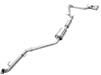 AWE 0FG Exhaust for 4th Gen Toyota Tacoma - Dual Chrome Silver Tips image 11