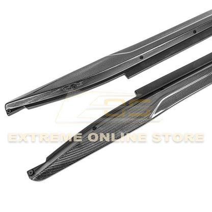 2014-19 Cadillac CTS Carbon Fiber Side Skirts Rocker Panels image 11
