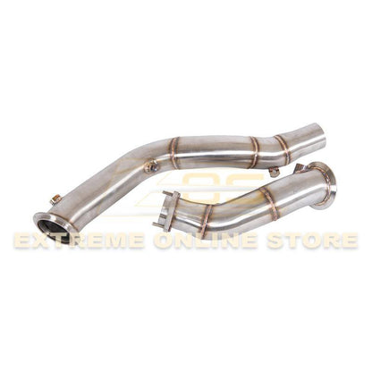 2014-20 BMW M4 / M3 / M2 Competition S55 Engine Catless Down Pipes image 19