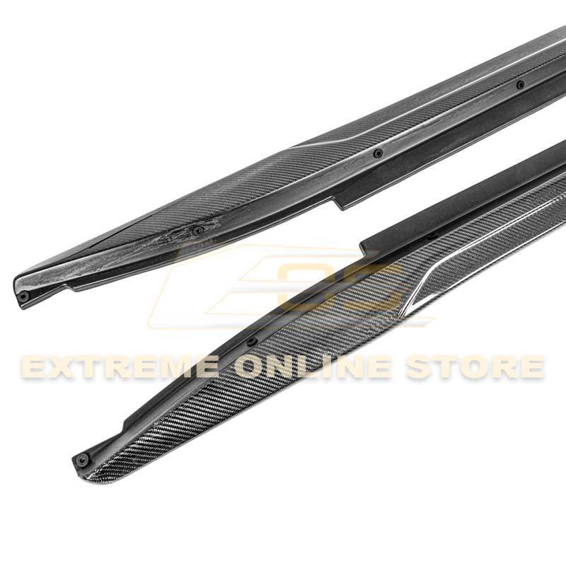 2014-19 Cadillac CTS Carbon Fiber Front Splitter & Side Skirts image 21