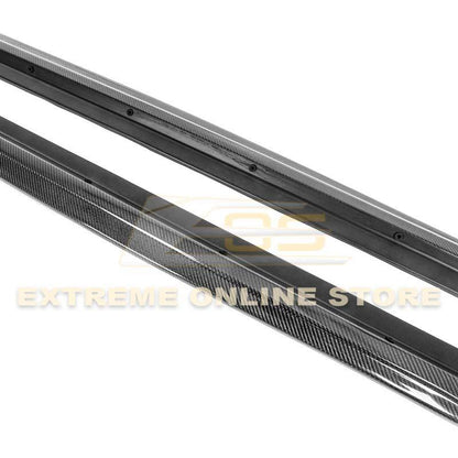 2014-19 Cadillac CTS Carbon Fiber Side Skirts Rocker Panels image 9