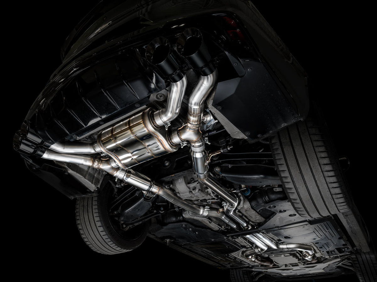AWE SwitchPath™ Exhaust for Cadillac CT4-V Blackwing - Diamond Black Tips image 3