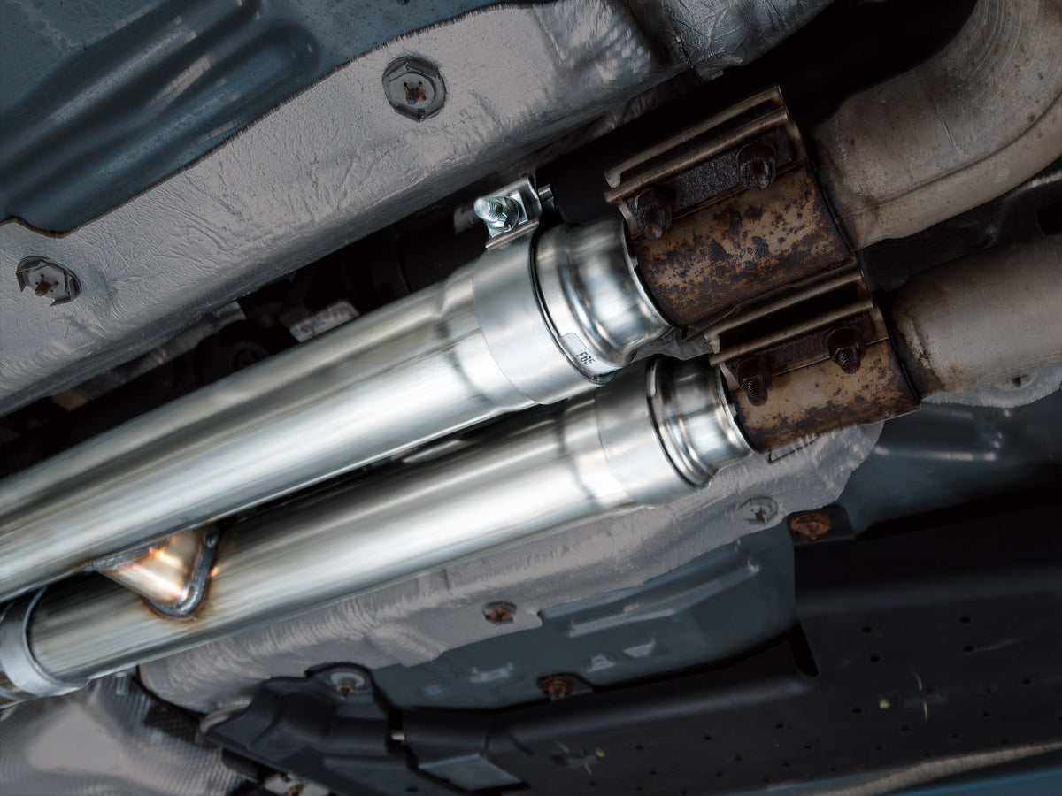AWE SwitchPath™ Exhaust for Ford Mustang S550 Mach1 - Quad Diamond Black Tips image 7