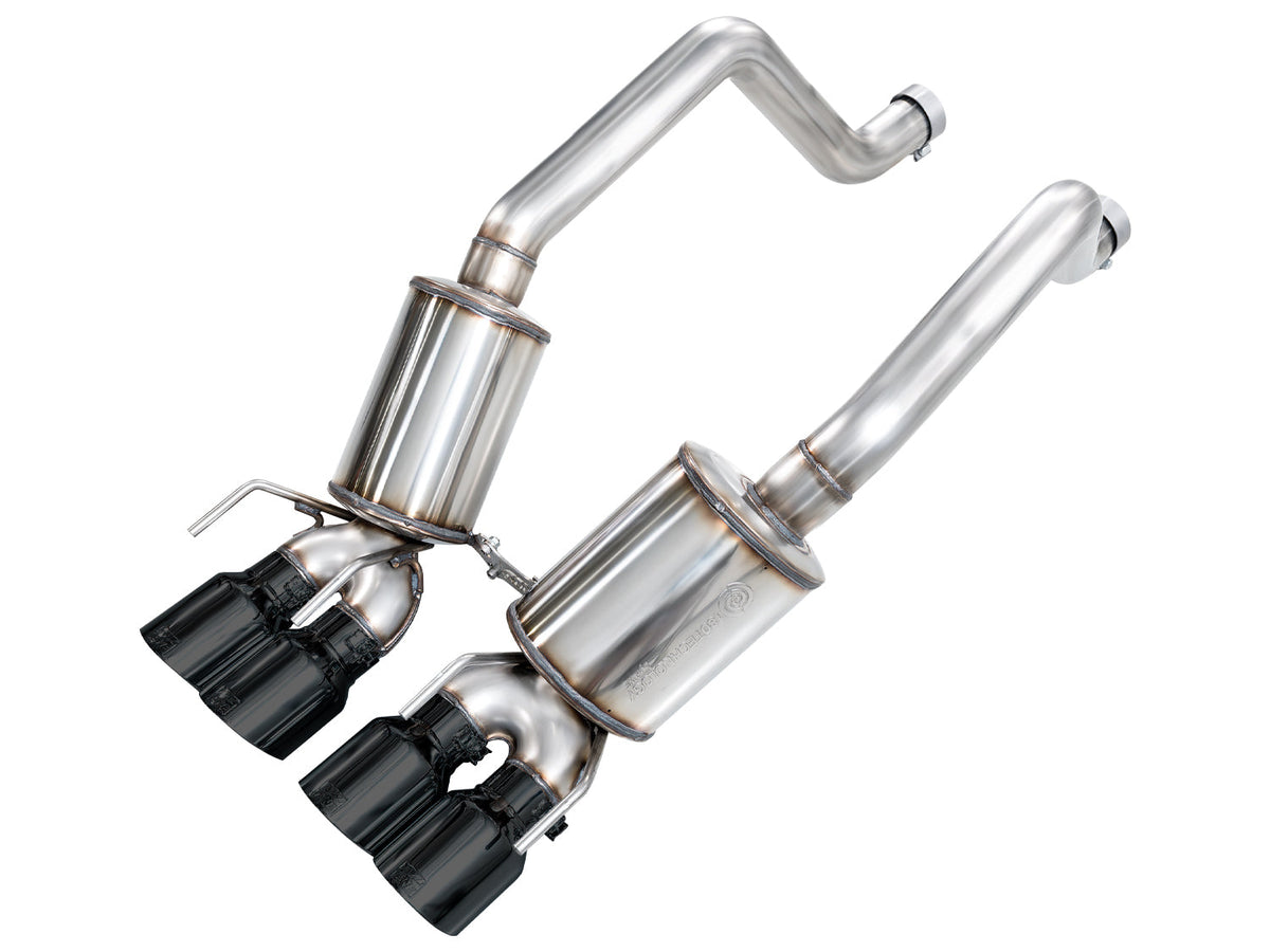 AWE Touring Edition Axleback Exhaust for C6 Chevrolet Corvette Z06/ZR1 - Diamond Black Tips image 1