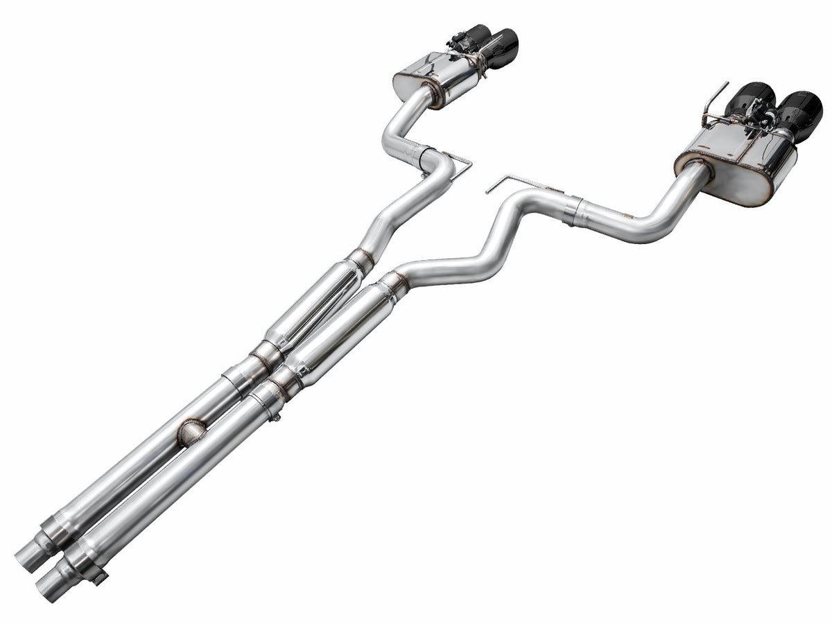 AWE SwitchPath™ Exhaust for S650 Ford Mustang Dark Horse - Quad Diamond Black Tips image 12