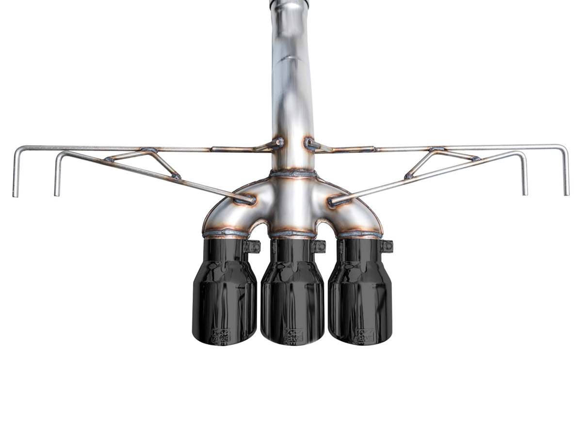 AWE Track Edition Exhaust for FL5 Civic Type R - Triple Diamond Black Tips image 25
