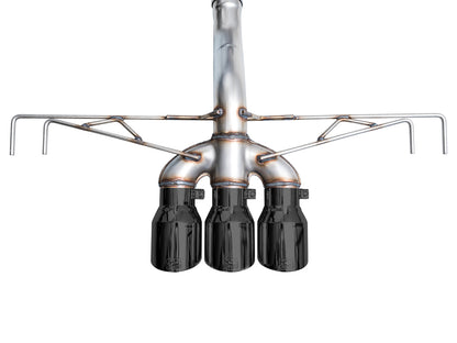 AWE Track Edition Exhaust for FL5 Civic Type R - Triple Diamond Black Tips image 25