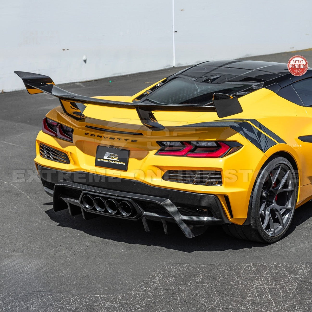 ZR1 Package Corvette C8 Z06 / E-Ray DRY CARBON FIBER Rear Spoiler image 38