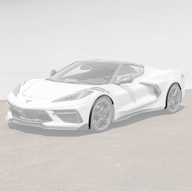 Chevrolet Corvette C8 Stingray DRY CARBON FIBER Side Wheel Fender image 3