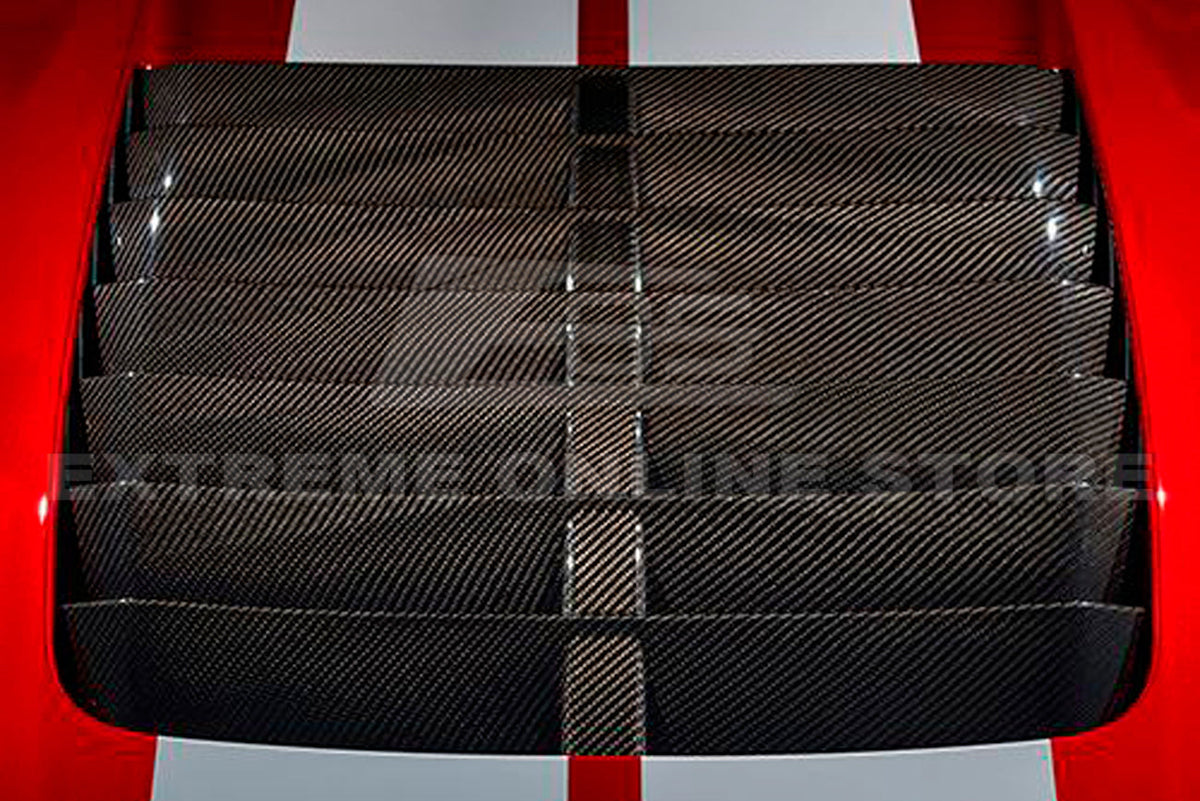 2020-23 Ford Mustang GT500 DRY CARBON FIBER Front Hood Vent image 9
