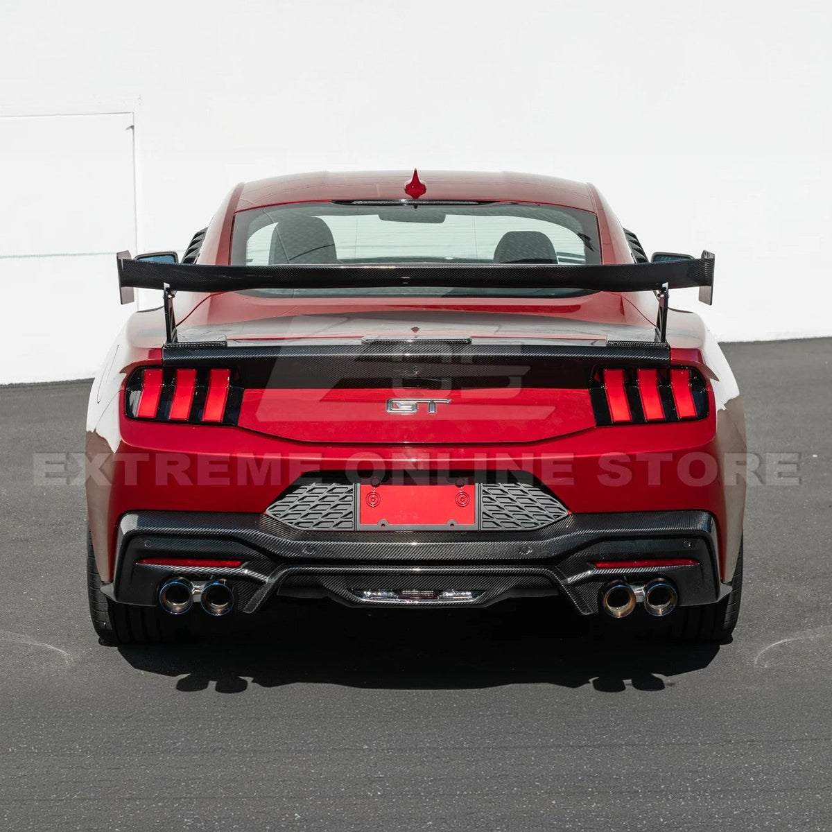 2024+ Ford Mustang V2 Package Carbon Fiber Rear Bumper Diffuser image 50