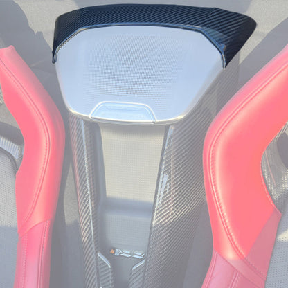 Corvette C8 DRY CARBON FIBER Upper Waterfall Speaker Cover image 10