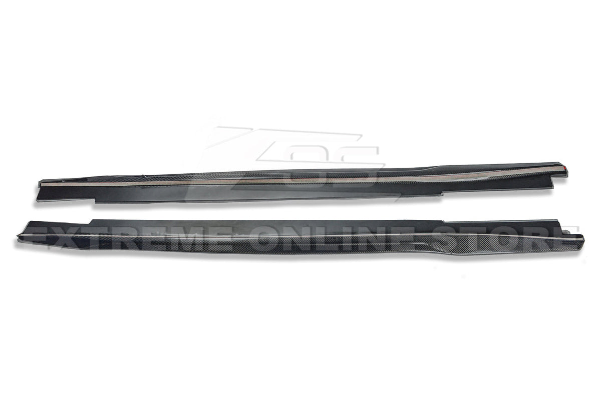 2016-19 Cadillac CTS-V Carbon Fiber Front Splitter Wheel Arch& Side Skirts Rockerst image 33