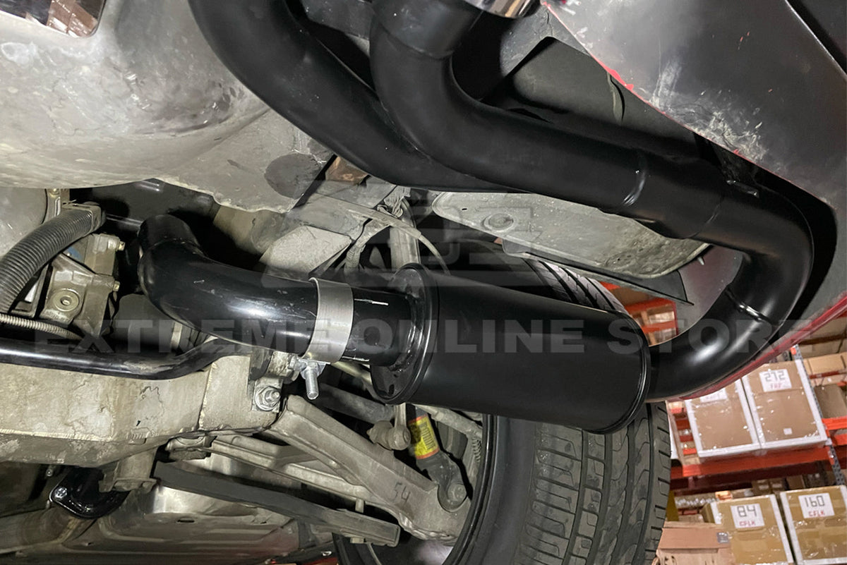 Corvette C5 Muffler Axle Back Quad Tips Exhaust image 6