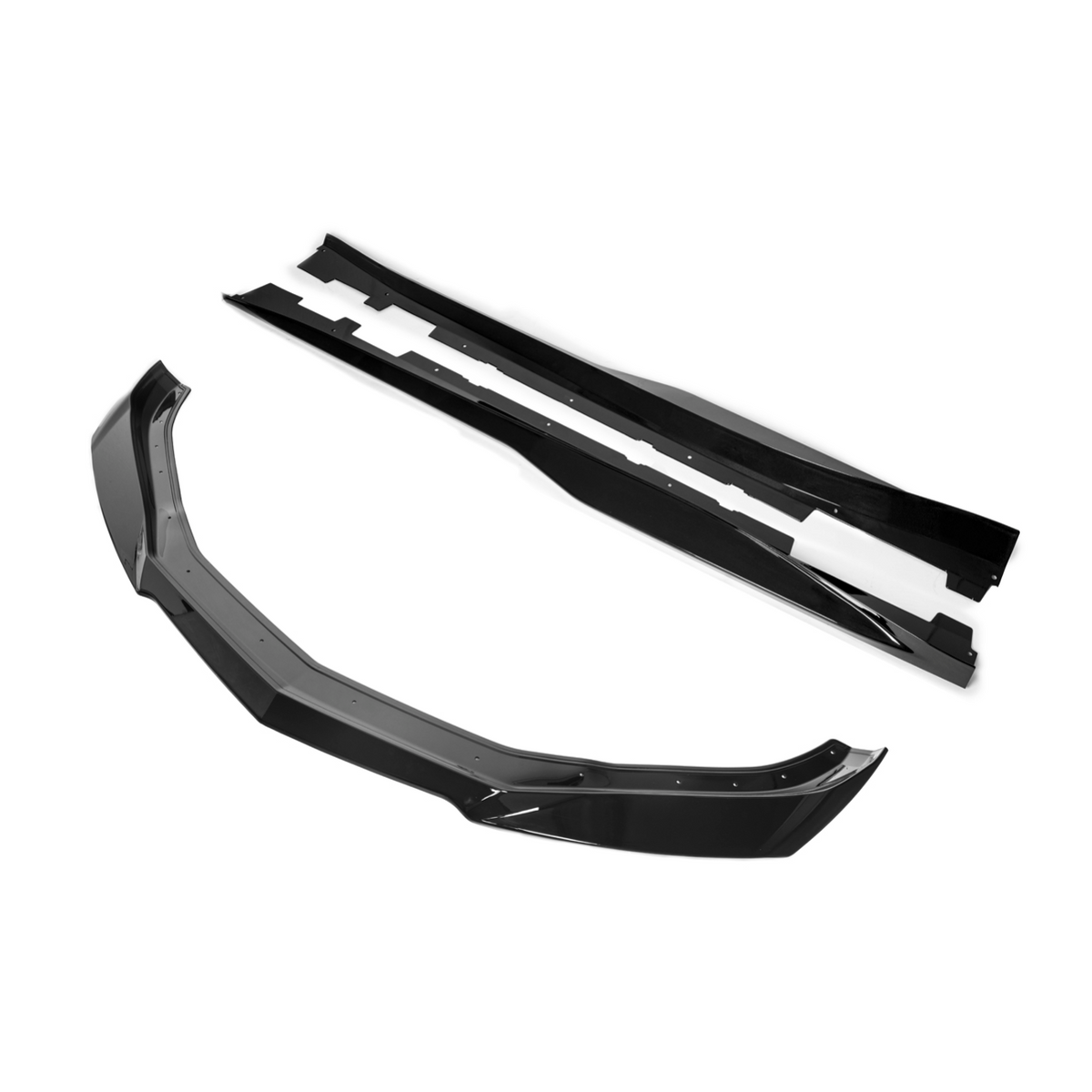 2016-18 Camaro LT LS RS l ZL1 Style Front Lip Splitter Side Skirt image 2