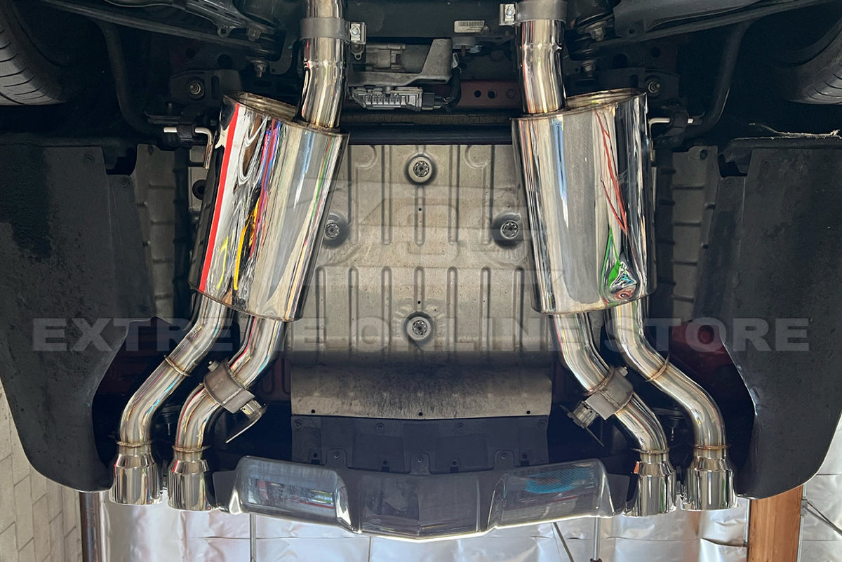 2016-19 Cadillac CTS-V Dual-Mode Mufflers Axle-Back Exhaust System image 8