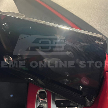 Corvette C8 DRY CARBON FIBER Radio GPS Navigation Screen Cover image 5