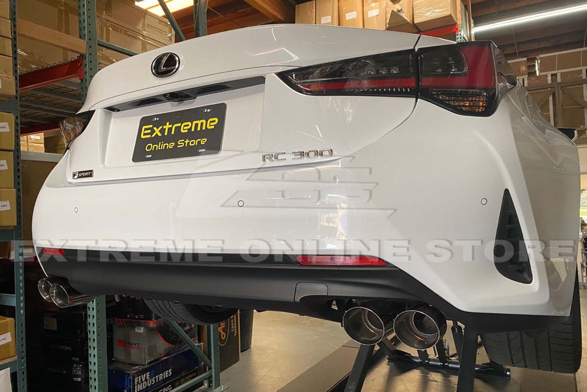 2015-Up Lexus RC200t 300 350 Muffler Delete Axle Back Quad Tips Exhaust image 14