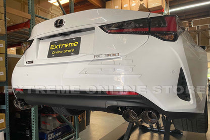 2015-Up Lexus RC200t 300 350 Muffler Delete Axle Back Quad Tips Exhaust image 14