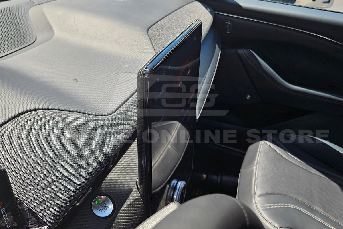 2021+ Ford Mustang Mach-E DRY CARBON FIBER Navigation Monitor Cover image 6